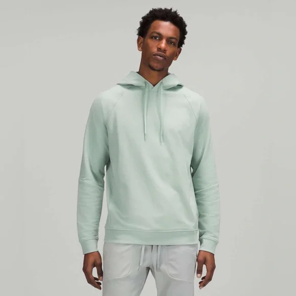 Lululemon City Sweat Pullover Hoodie Men's XL Silver Blue French Terry - Picture 1 of 13